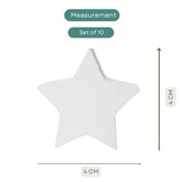 Stars Set | Wooden Decorative | White